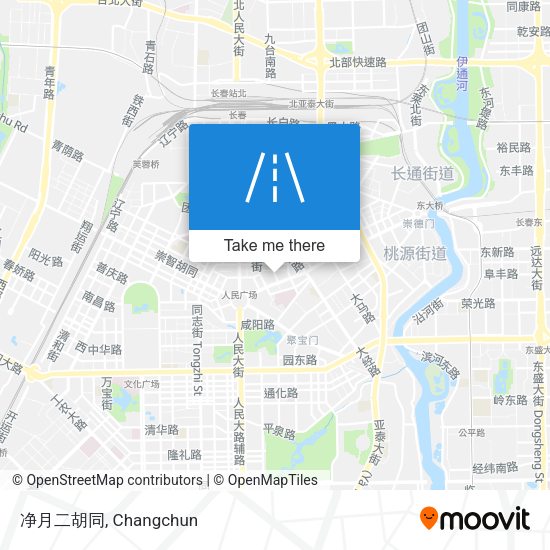 净月二胡同 map