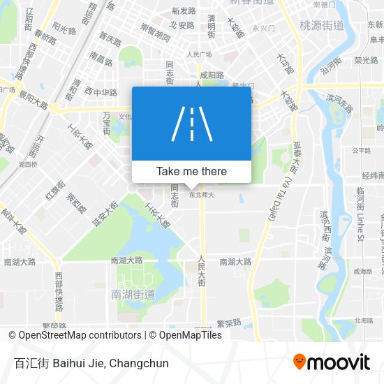 百汇街 Baihui Jie map