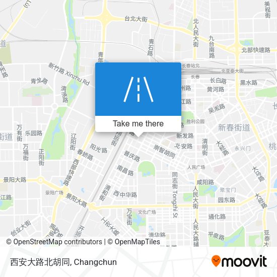 西安大路北胡同 map