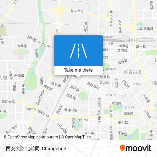 西安大路北胡同 map