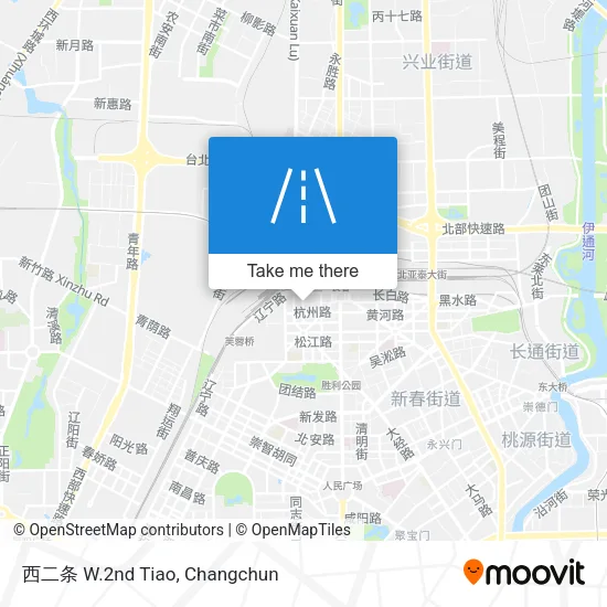 西二条 W.2nd Tiao map