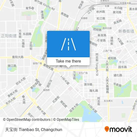天宝街 Tianbao St map