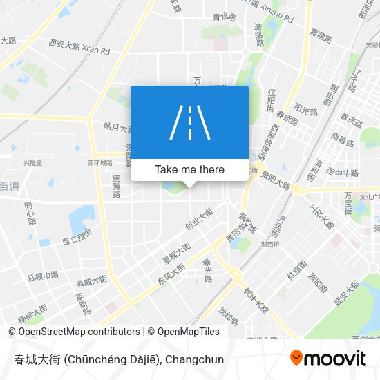 春城大街 (Chūnchéng Dàjiē) map