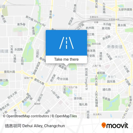 德惠胡同 Dehui Alley map