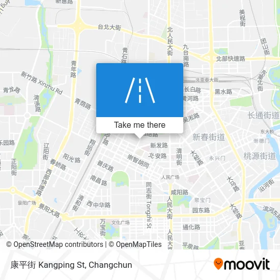 康平街 Kangping St map
