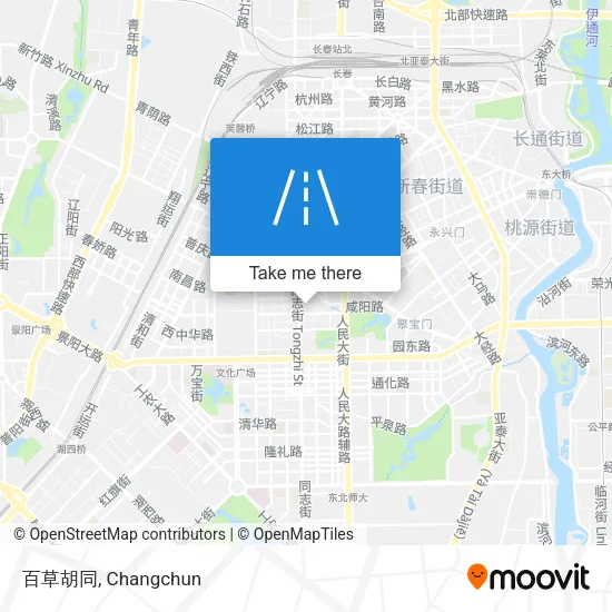 百草胡同 map