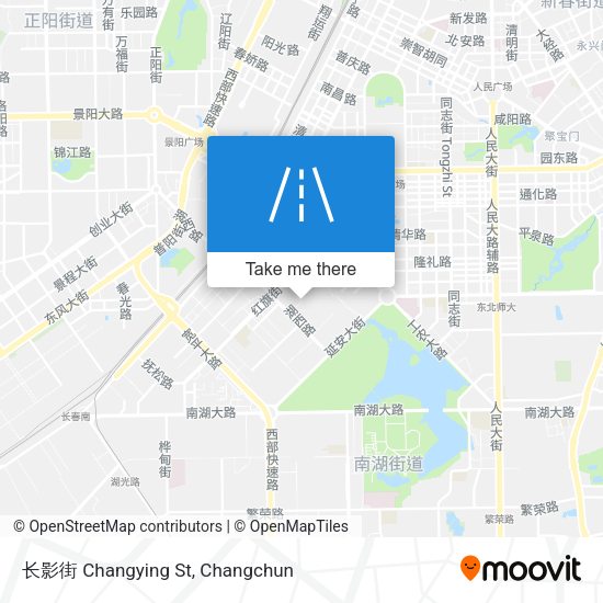 长影街 Changying St map