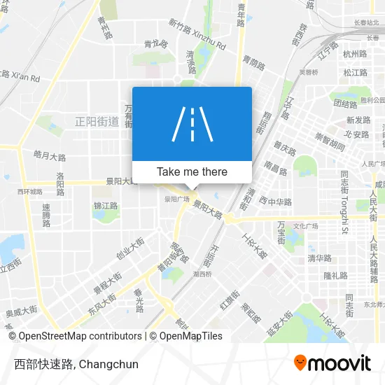 西部快速路 map