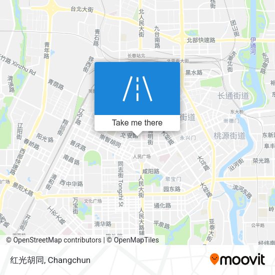红光胡同 map