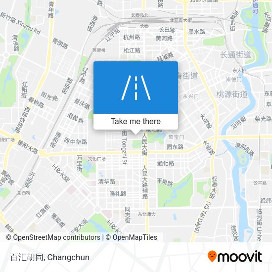 百汇胡同 map