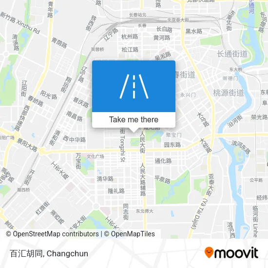 百汇胡同 map
