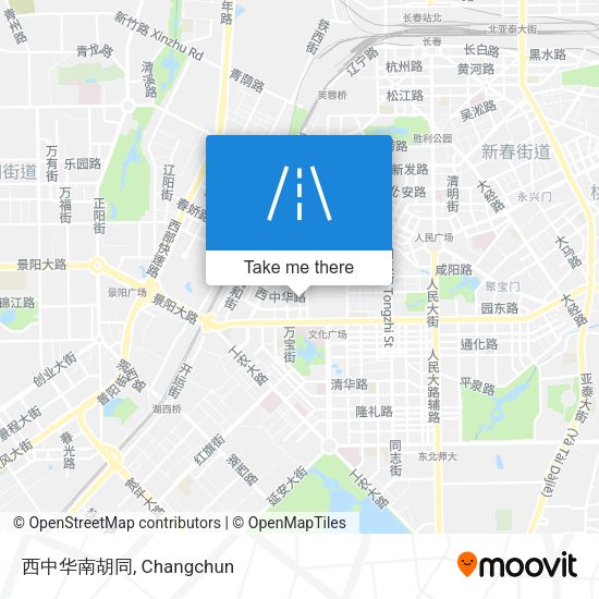 西中华南胡同 map