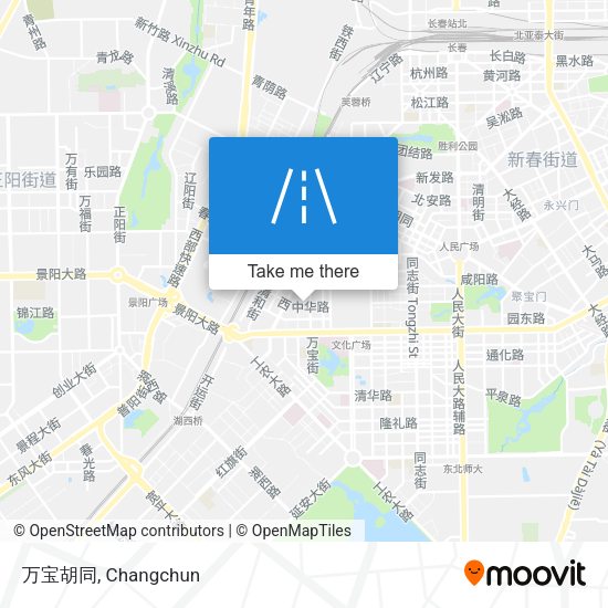 万宝胡同 map