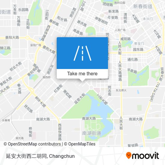 延安大街西二胡同 map