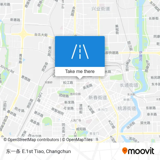 东一条 E.1st Tiao map