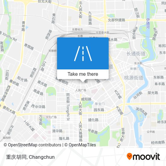 重庆胡同 map
