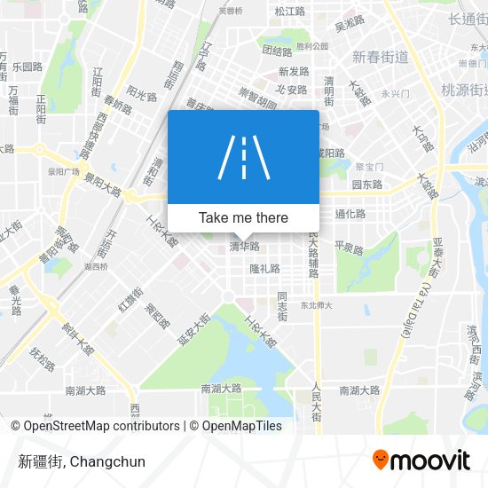 新疆街 map
