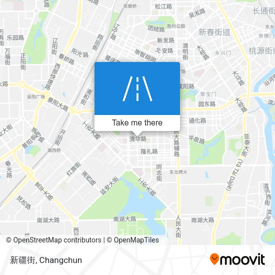 新疆街 map