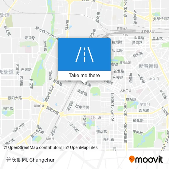 普庆胡同 map