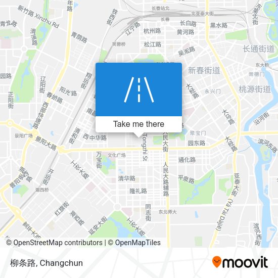 柳条路 map