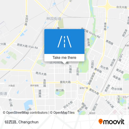 锦西路 map