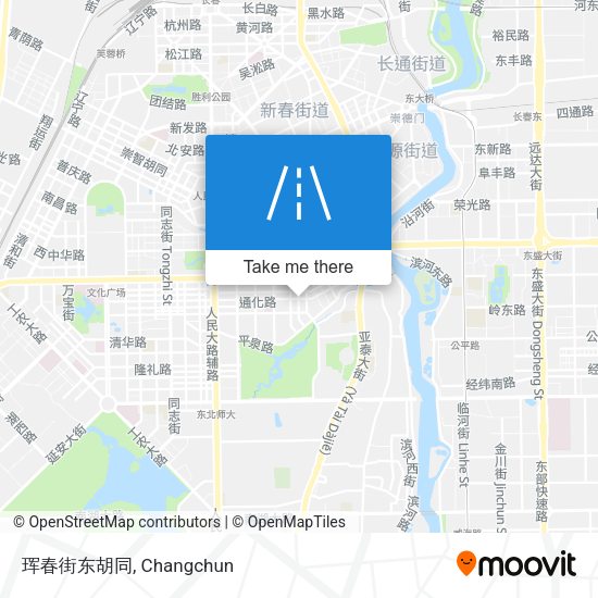 珲春街东胡同 map