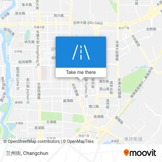 兰州街 map