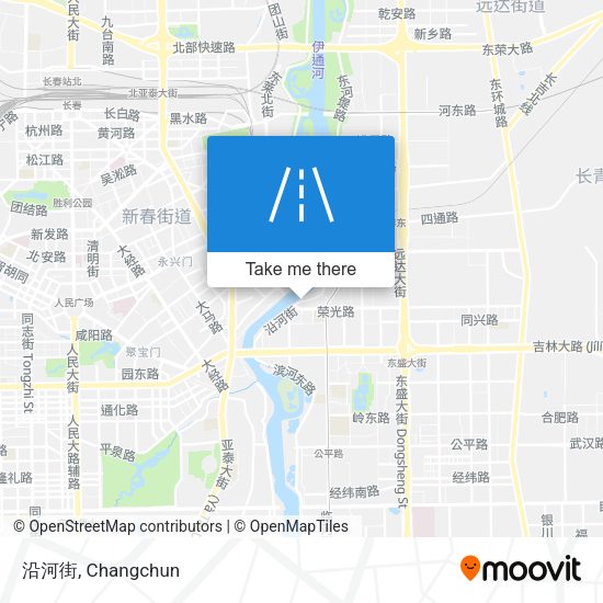 沿河街 map