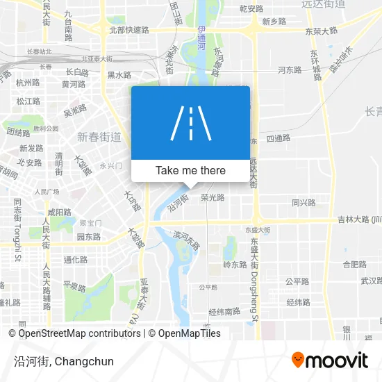 沿河街 map