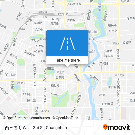 西三道街 West 3rd St map