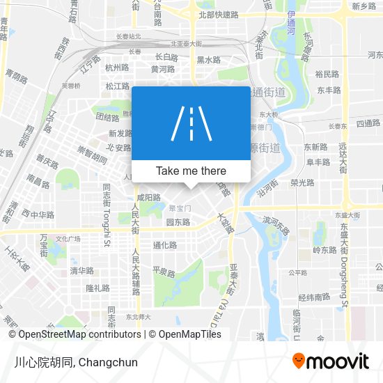 川心院胡同 map