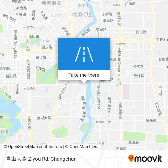 自由大路 Ziyou Rd map