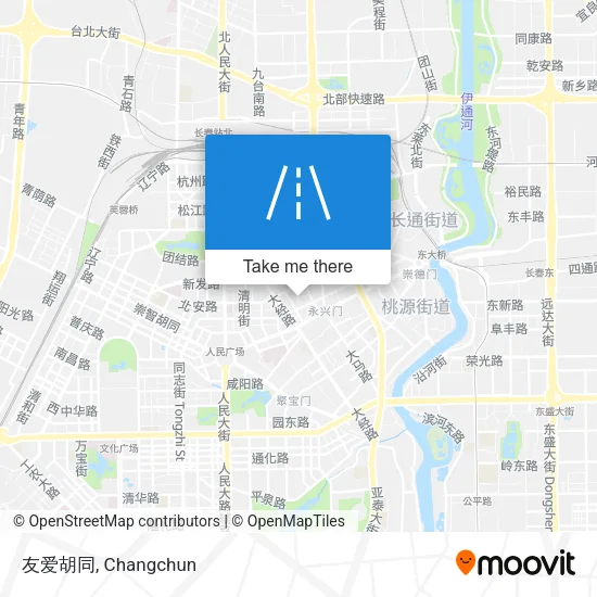 友爱胡同 map
