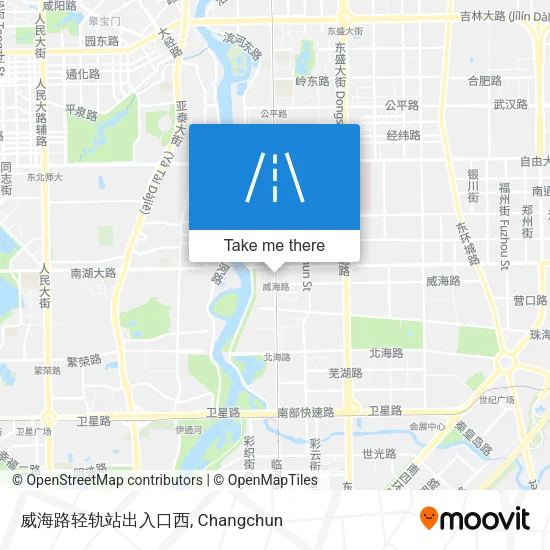 威海路轻轨站出入口西 map