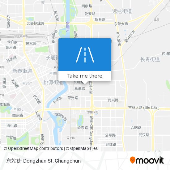 东站街 Dongzhan St map