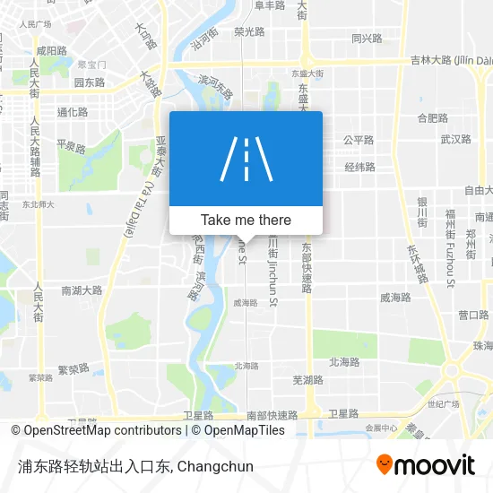 浦东路轻轨站出入口东 map
