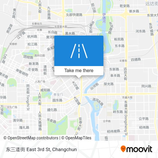 东三道街 East 3rd St map