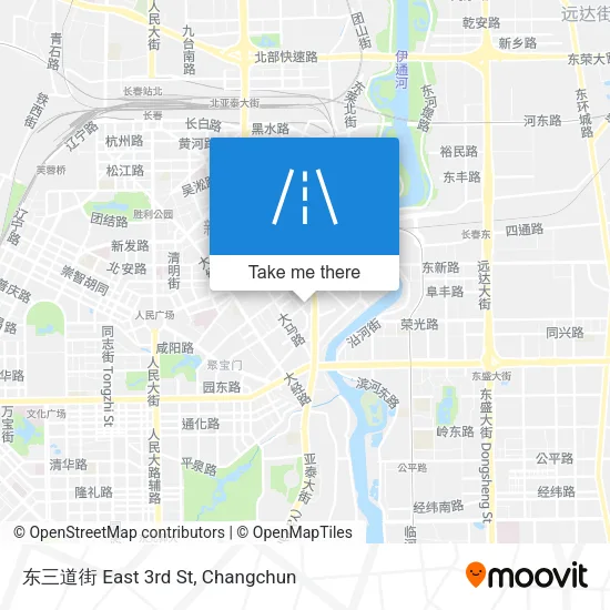 东三道街 East 3rd St map