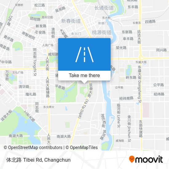 体北路 Tibei Rd map