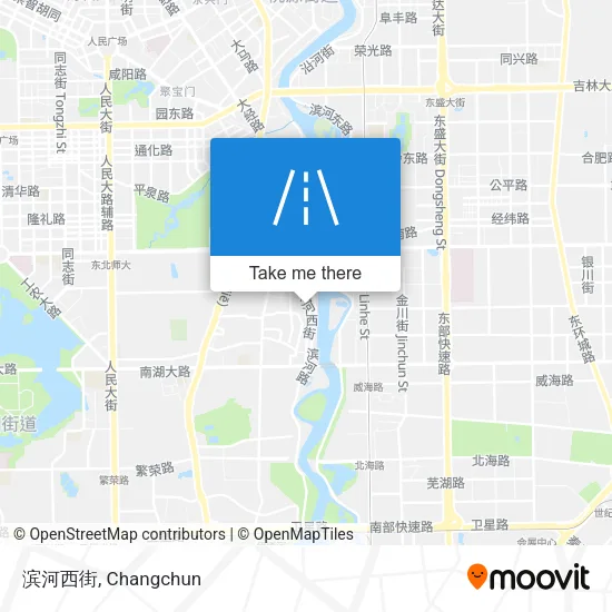 滨河西街 map