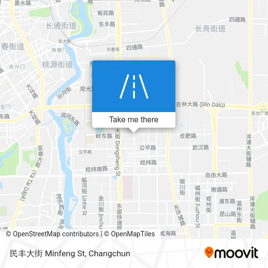 民丰大街 Minfeng St map