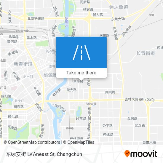 东绿安街 Lv‘Aneast St map