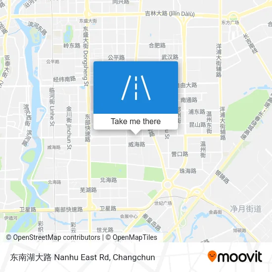 东南湖大路 Nanhu East Rd map