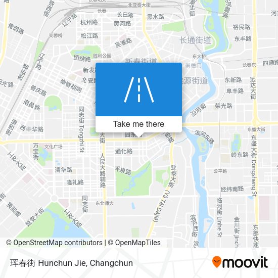 珲春街 Hunchun Jie map