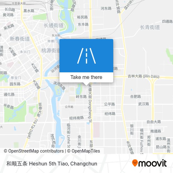 和顺五条 Heshun 5th Tiao map