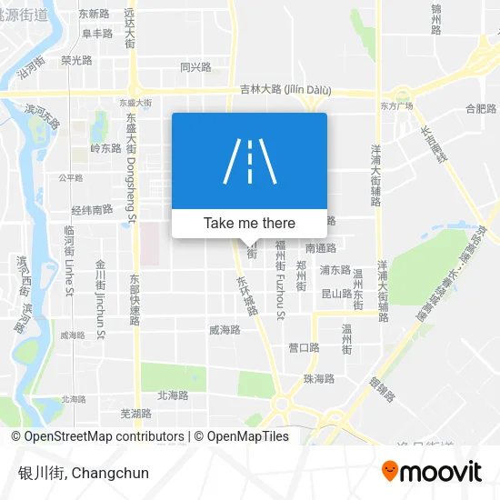 银川街 map
