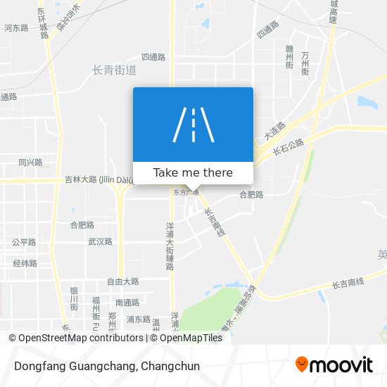 Dongfang Guangchang map