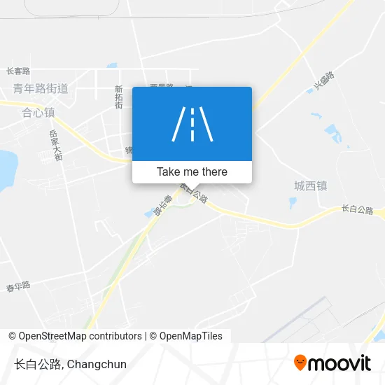 长白公路 map