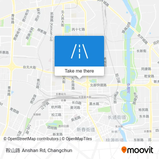 鞍山路 Anshan Rd map