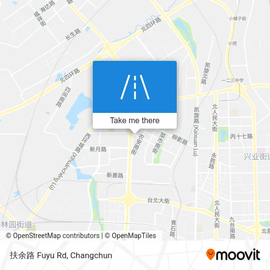 扶余路 Fuyu Rd map